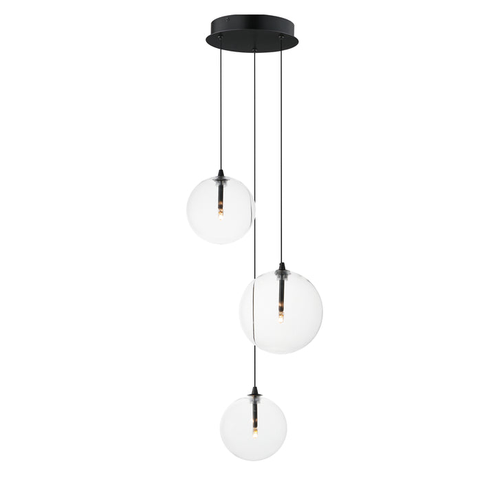 Global - LED Pendant in Black by ET2 Lighting