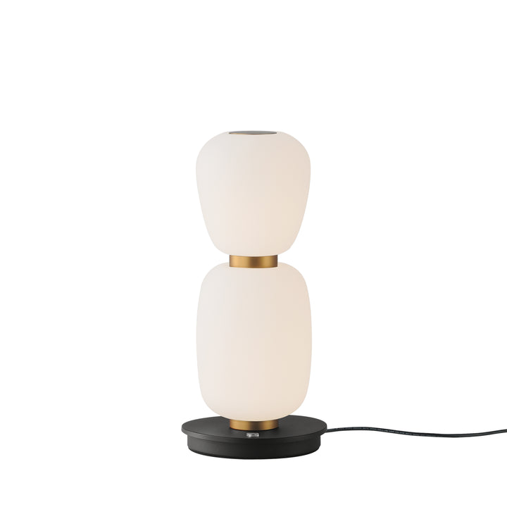 Soji - LED Portable Table Lamp in Black / Gold by ET2 Lighting