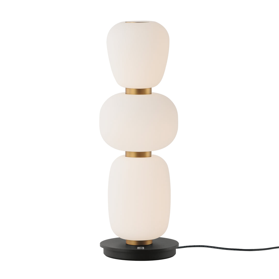 Soji - LED Portable Table Lamp in Black / Gold by ET2 Lighting