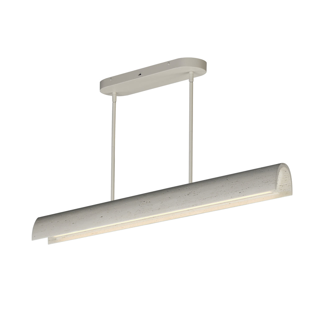 Matera - LED Linear Arch Pendant in Chalky White by ET2 Lighting