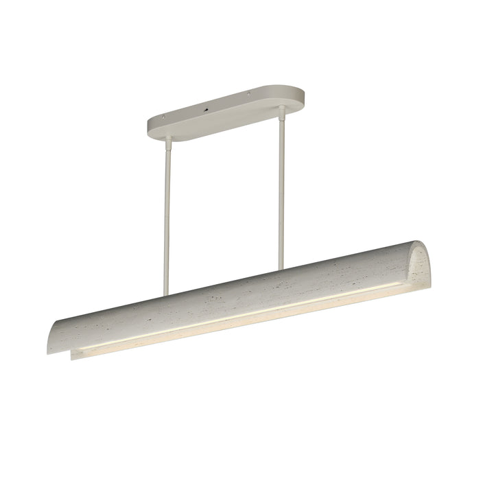 Matera - LED Linear Arch Pendant in Chalky White by ET2 Lighting
