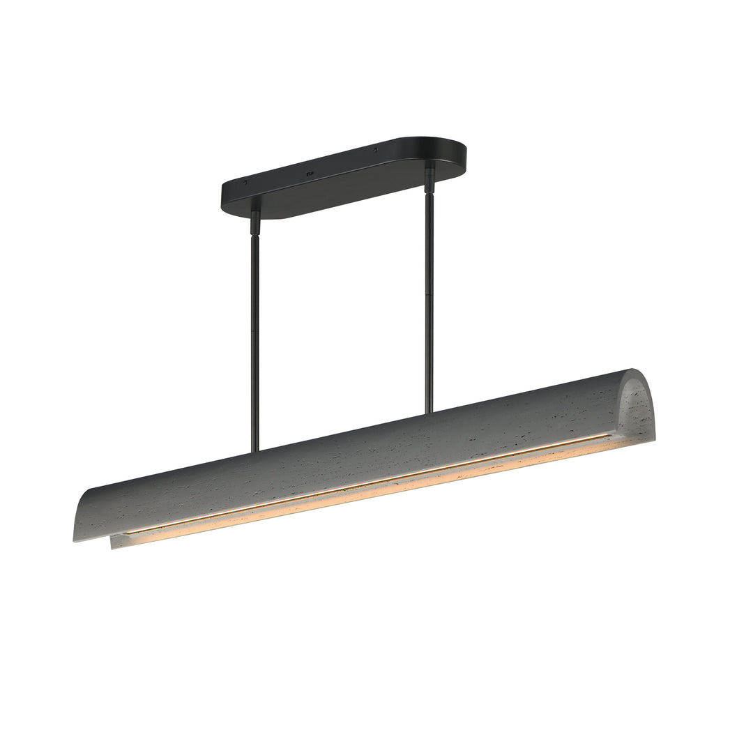 Matera - LED Linear Arch Pendant in Grey by ET2 Lighting