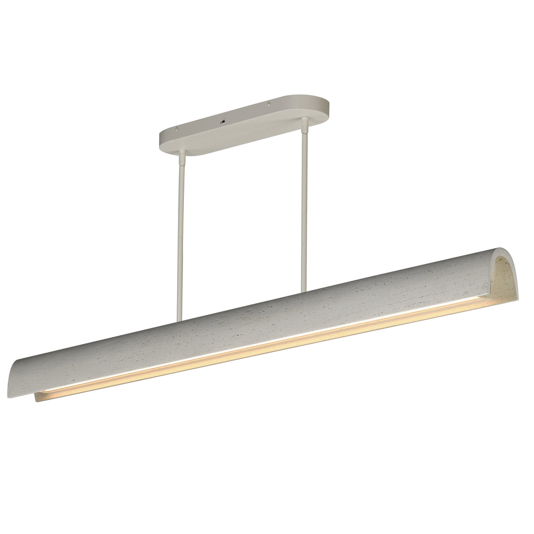 Matera - LED Linear Arch Pendant in Chalky White by ET2 Lighting