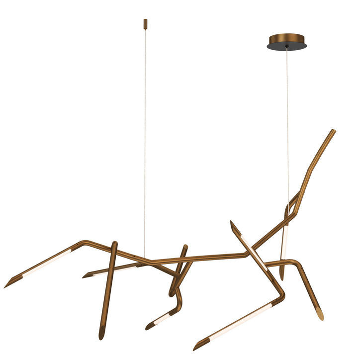 Scion - LED Pendant in White Bronze by ET2 Lighting