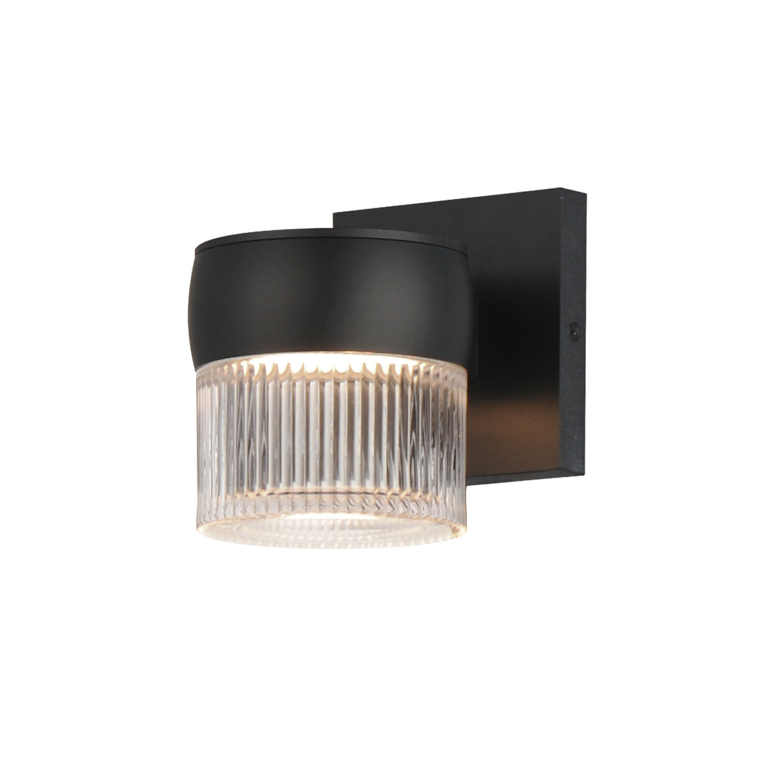 Modular - LED Outdoor Wall Sconce, 1-Light Clear Ribbed, by ET2 Lighting
