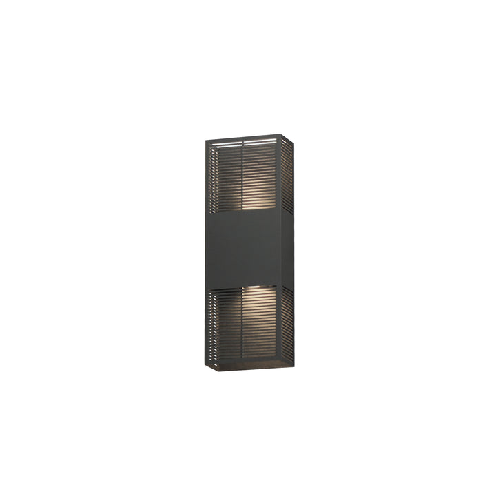 Grate - LED Outdoor Wall Sconce in Architectural Bronze by ET2 Lighting