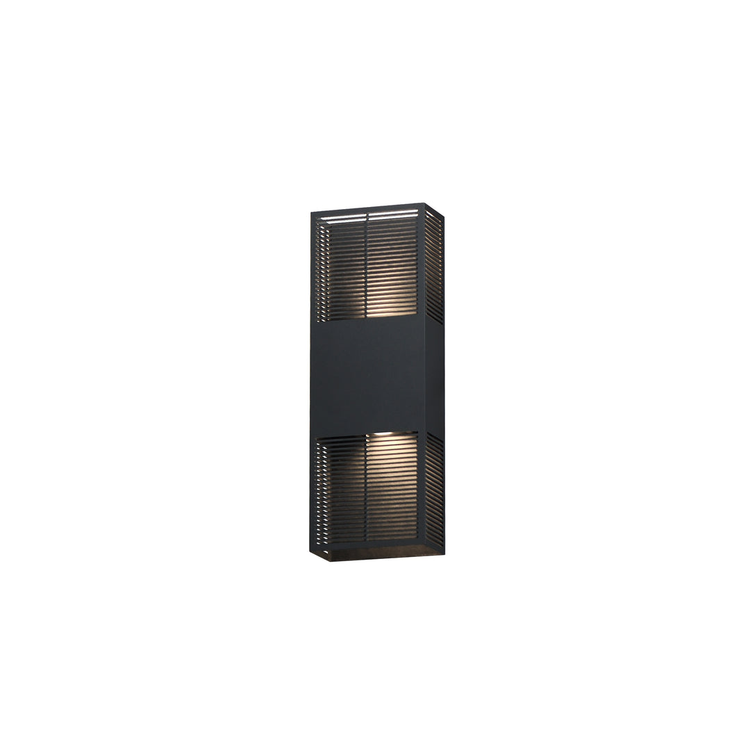 Grate - LED Outdoor Wall Sconce in Black by ET2 Lighting