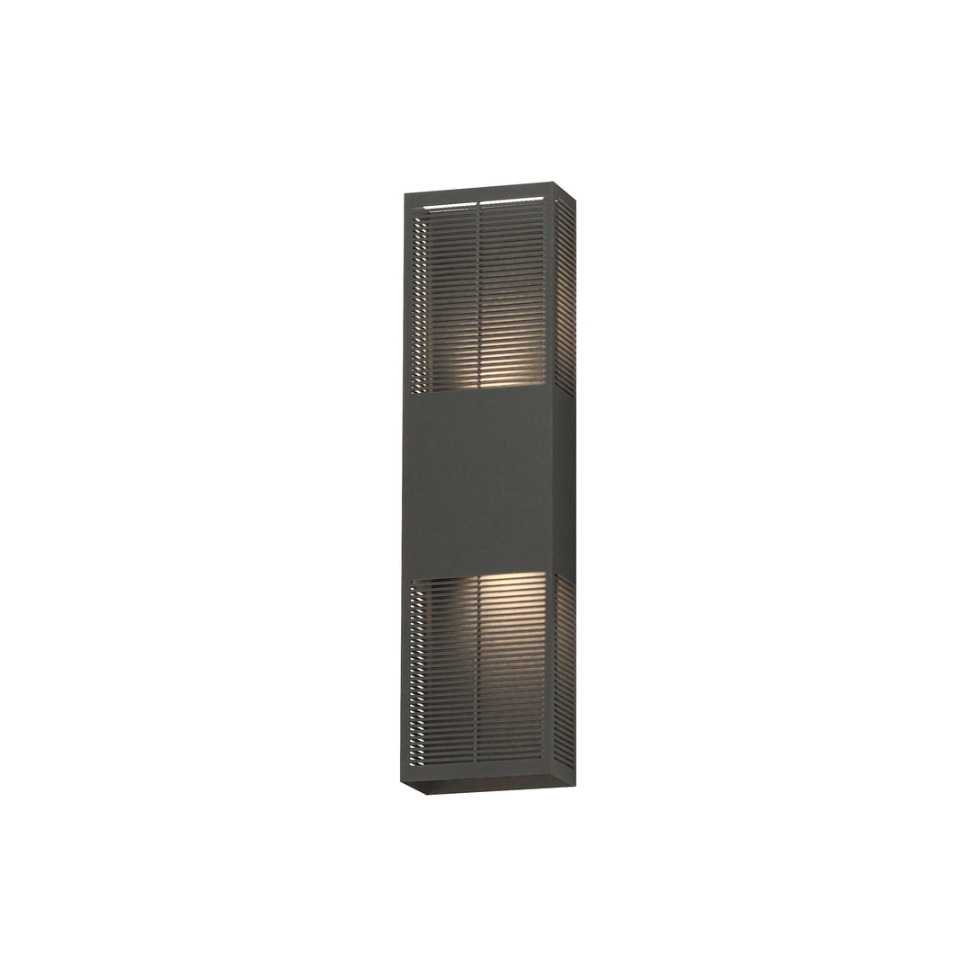 Grate - LED Outdoor Wall Sconce in Architectural Bronze by ET2 Lighting