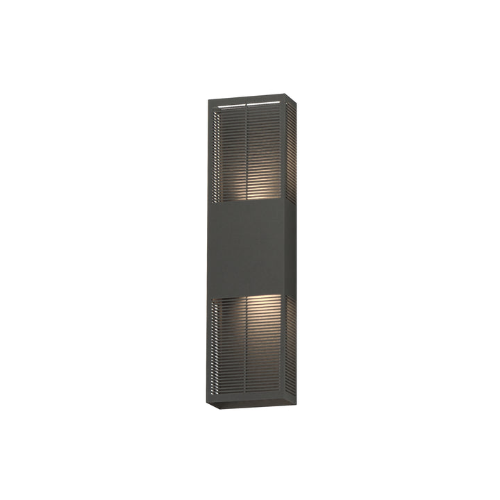 Grate - LED Outdoor Wall Sconce in Architectural Bronze by ET2 Lighting