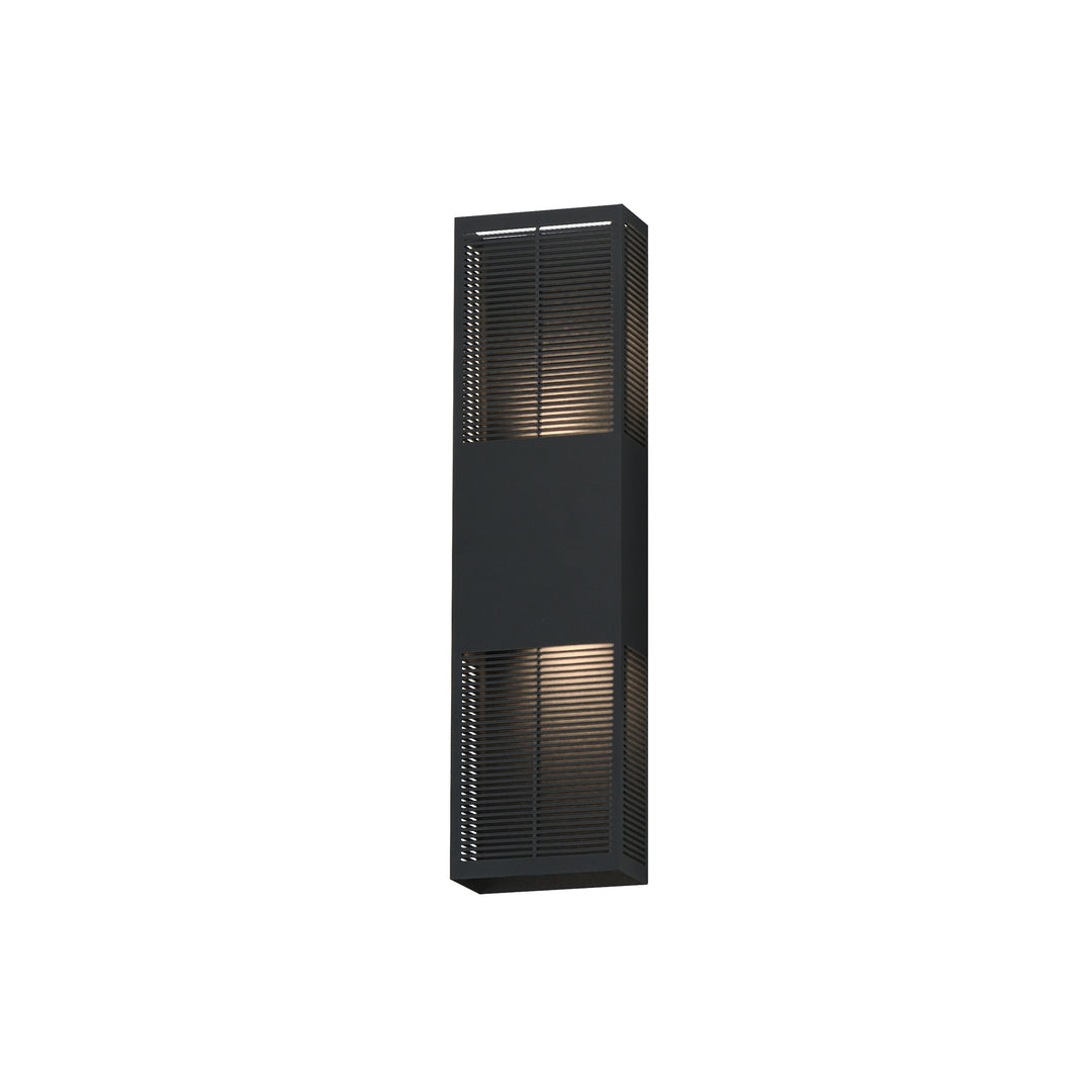 Grate - LED Outdoor Wall Sconce in Black by ET2 Lighting