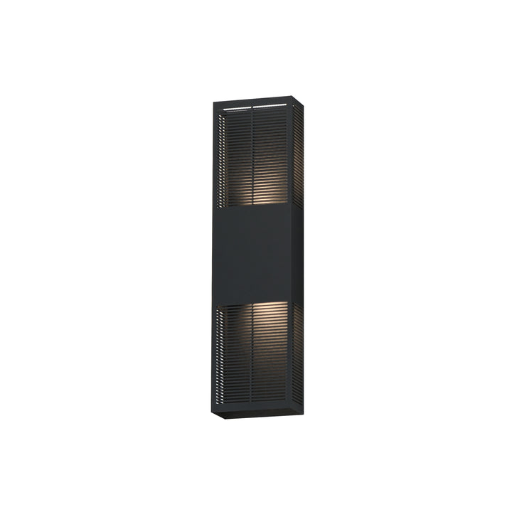 Grate - LED Outdoor Wall Sconce in Black by ET2 Lighting