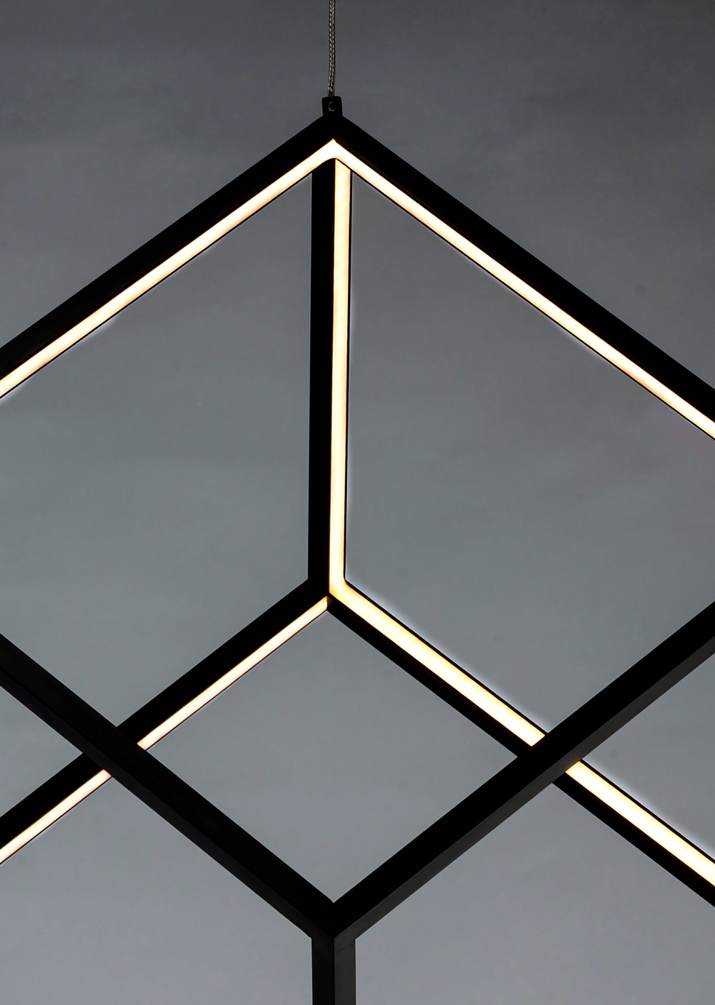 4 Square - 1 Light LED Pendant