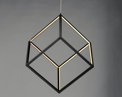 4 Square - 1 Light LED Pendant