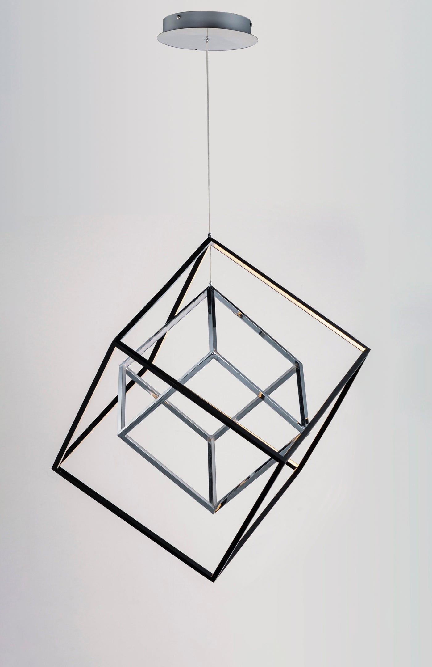 4 Square - 2 Light LED Pendant