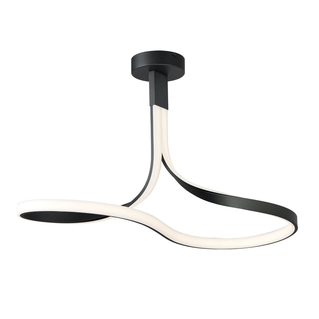 Serpentine - LED Semi-Flush Mount in Black by ET2 Lighting