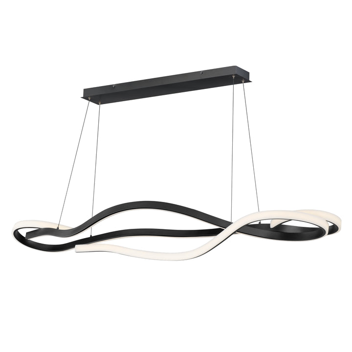 Serpentine - LED Pendant, 60" Horizontal, by ET2 Lighting