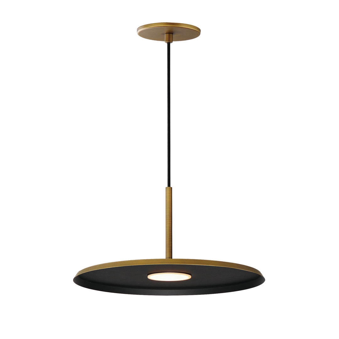 Berliner - LED Pendant in Antique Brass by ET2 Lighting