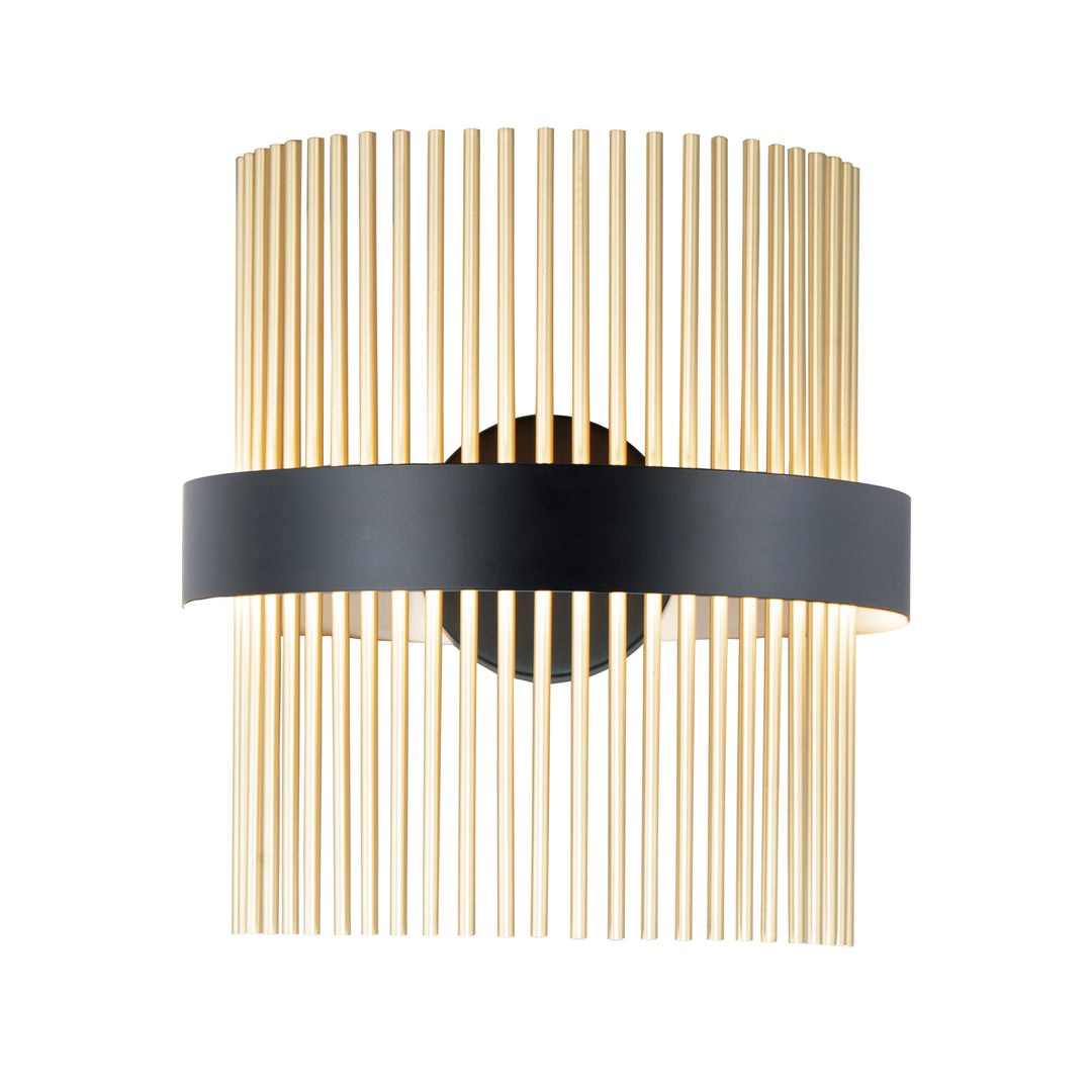 Chimes - 5CCT Select Wall Sconce in Black / Satin Brass by ET2 Lighting