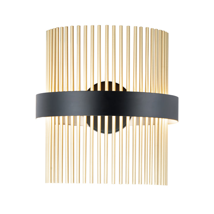 Chimes - 5CCT Select Wall Sconce in Black / Satin Brass by ET2 Lighting
