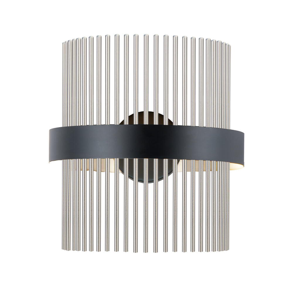 Chimes - 5CCT Select Wall Sconce in Black / Satin Nickel by ET2 Lighting