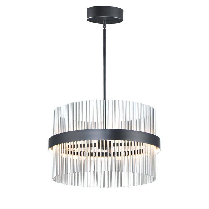 Chimes - 5CCT Select Pendant in Black / Satin Nickel by ET2 Lighting