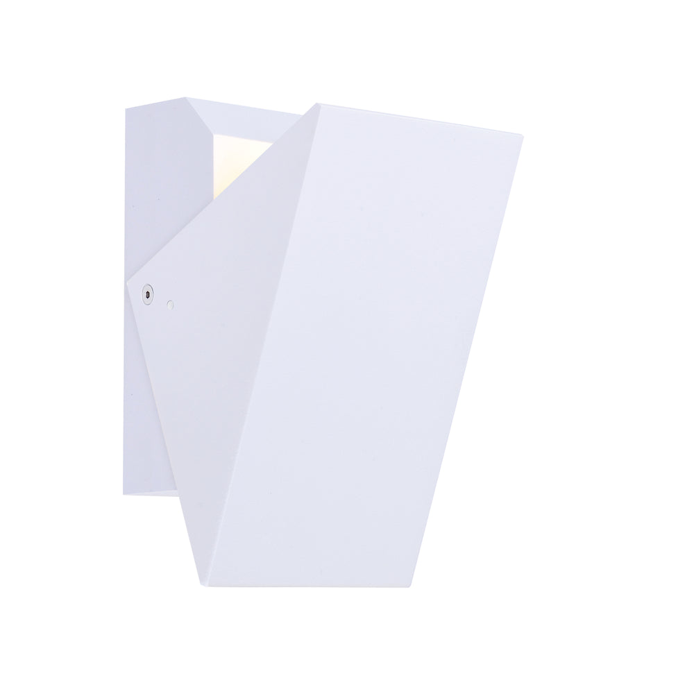 Alumilux Tilt - Small LED Outdoor Sconce in White by ET2 Lighting