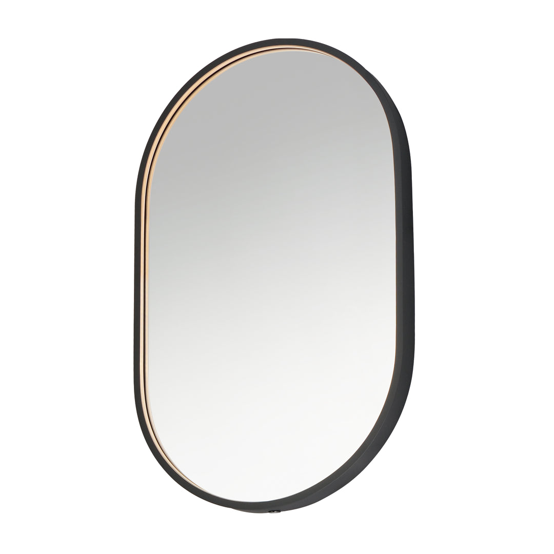 Elisse - LED Mirror in Black by ET2 Lighting