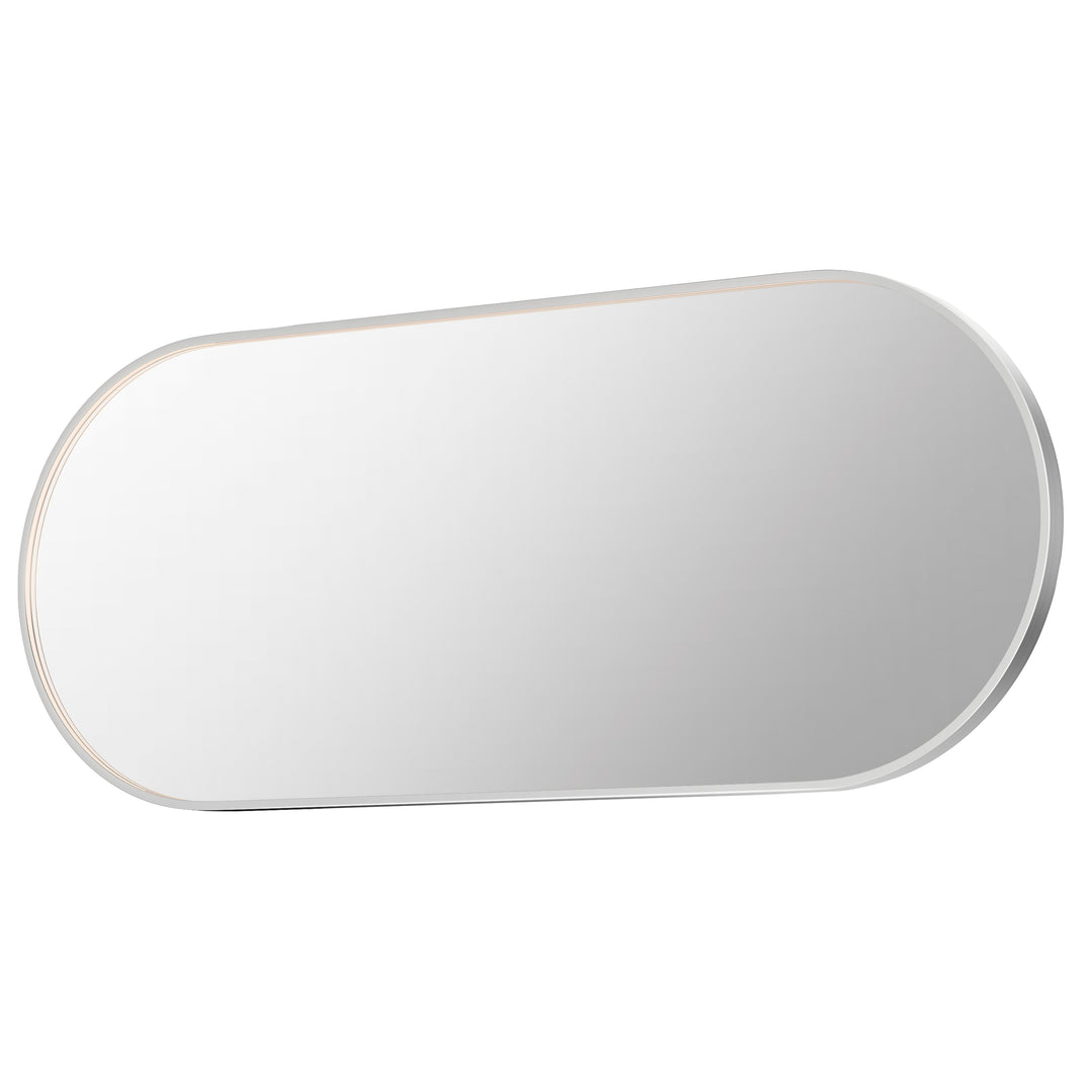 Elisse - LED Mirror in Satin Nickel by ET2 Lighting