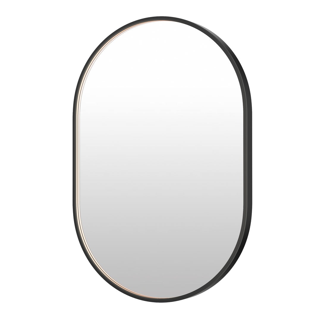 Elisse - LED Mirror in Black by ET2 Lighting