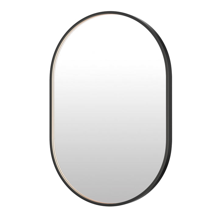 Elisse - LED Mirror in Black by ET2 Lighting