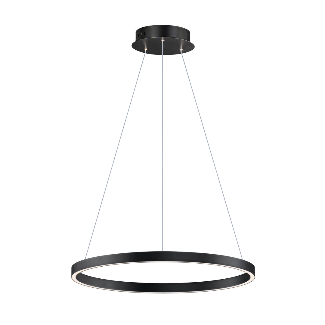 Groove - LED Pendant 5CCT Select in Black by ET2 Lighting