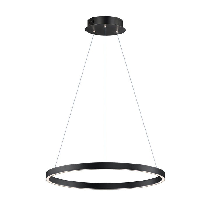 Groove - LED Pendant 5CCT Select in Black by ET2 Lighting