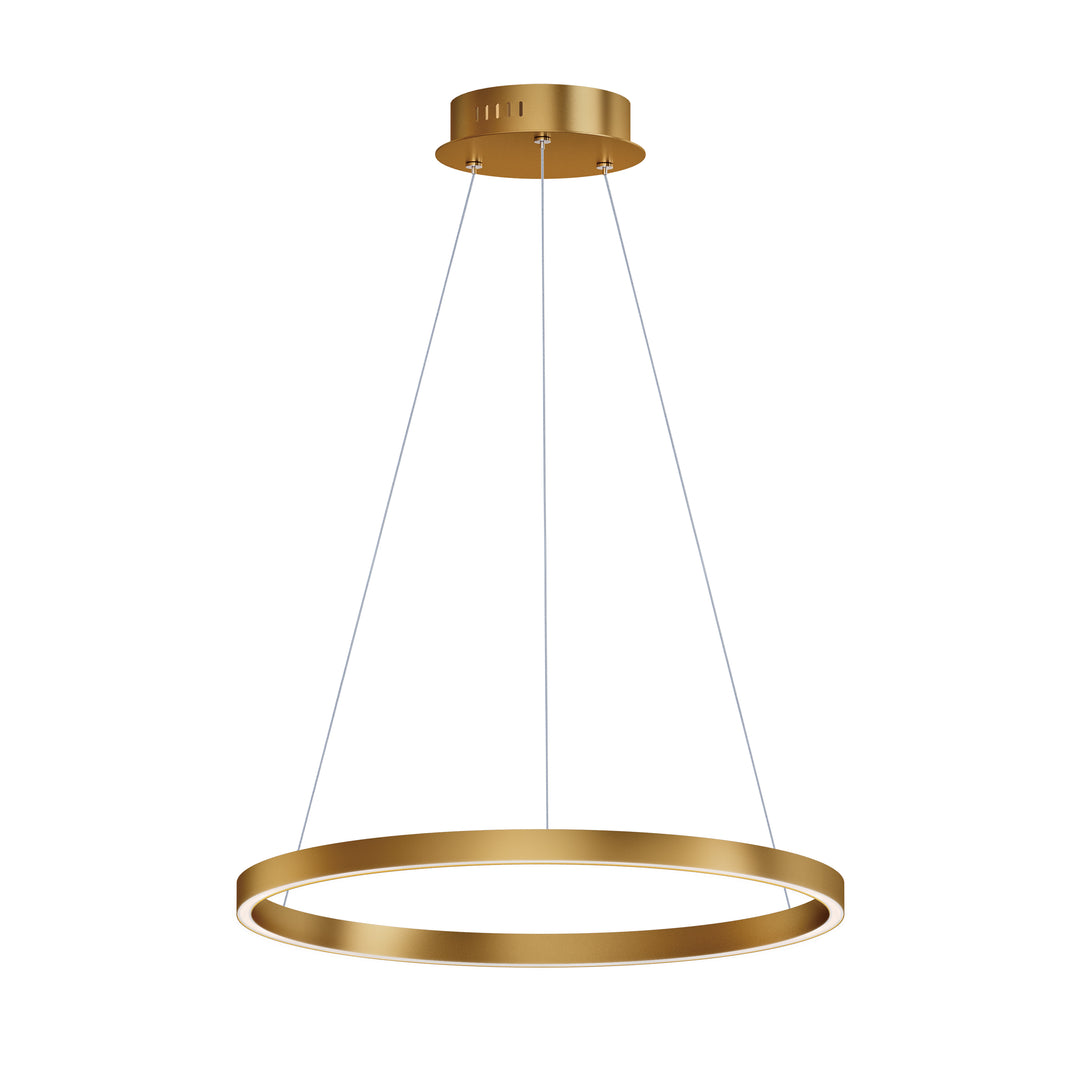 Groove - LED Pendant 5CCT Select in Gold by ET2 Lighting