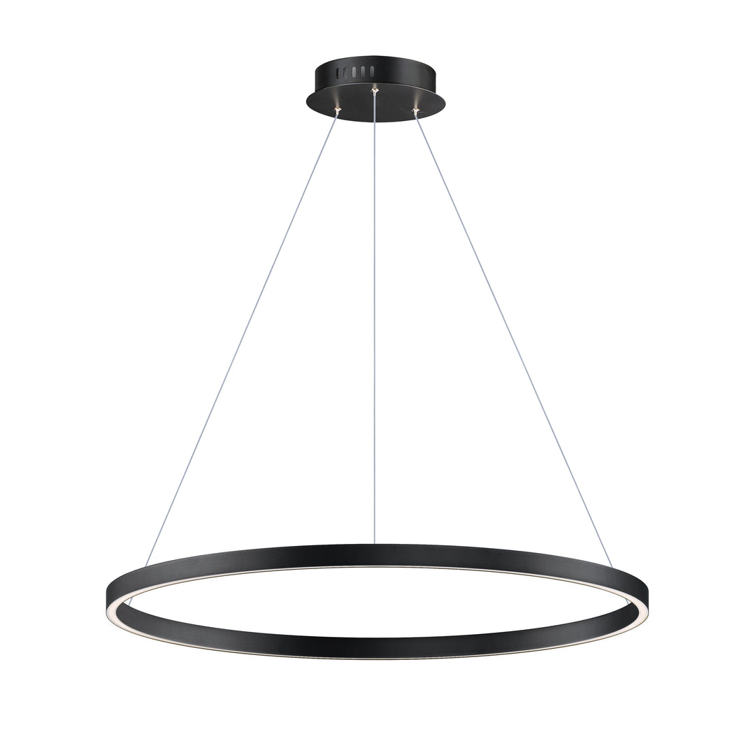 Groove - LED Pendant 5CCT Select in Black by ET2 Lighting