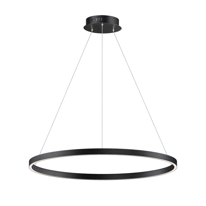 Groove - LED Pendant 5CCT Select in Black by ET2 Lighting