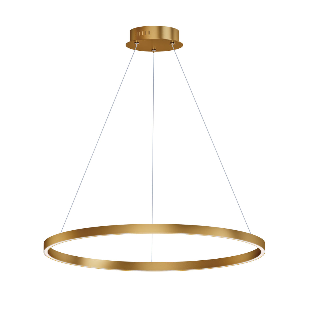 Groove - LED Pendant 5CCT Select in Gold by ET2 Lighting