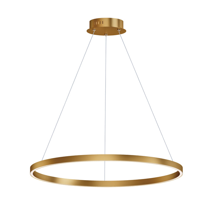 Groove - LED Pendant 5CCT Select in Gold by ET2 Lighting