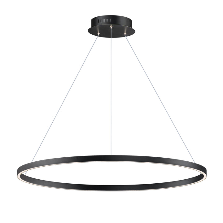 Groove - LED Pendant 5CCT Select in Black by ET2 Lighting