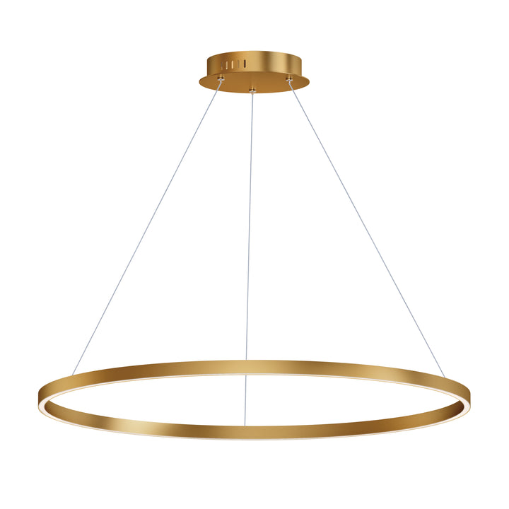 Groove - LED Pendant 5CCT Select in Gold by ET2 Lighting