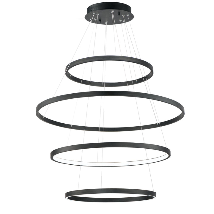 Groove - LED Pendant 5CCT Select in Black by ET2 Lighting