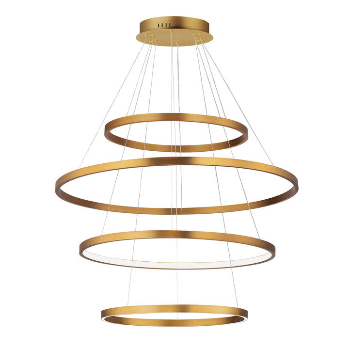 Groove - LED Pendant 5CCT Select in Gold by ET2 Lighting