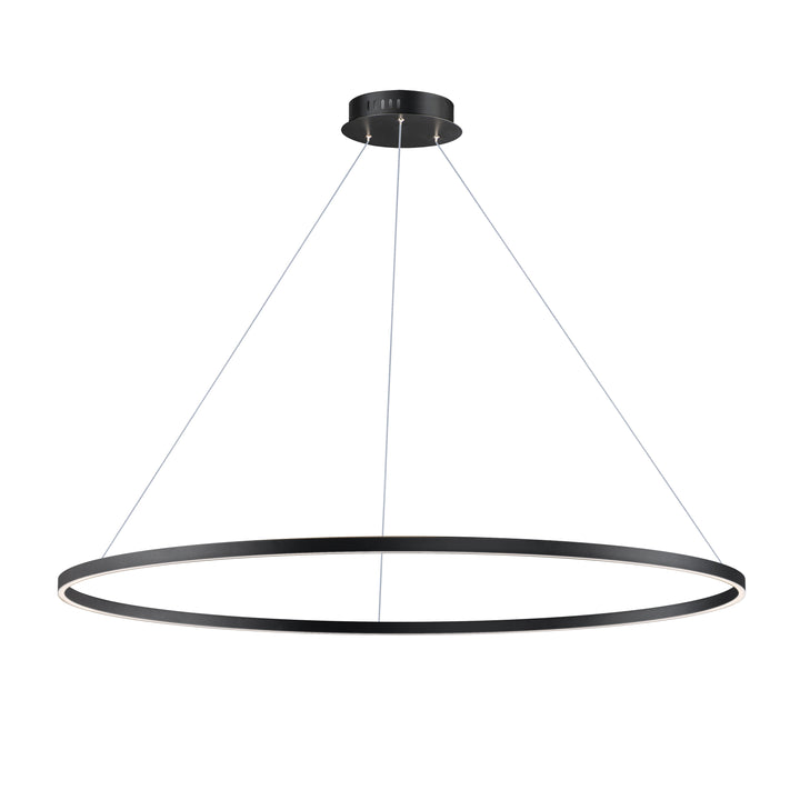 Groove - LED Pendant 5CCT Select in Black by ET2 Lighting