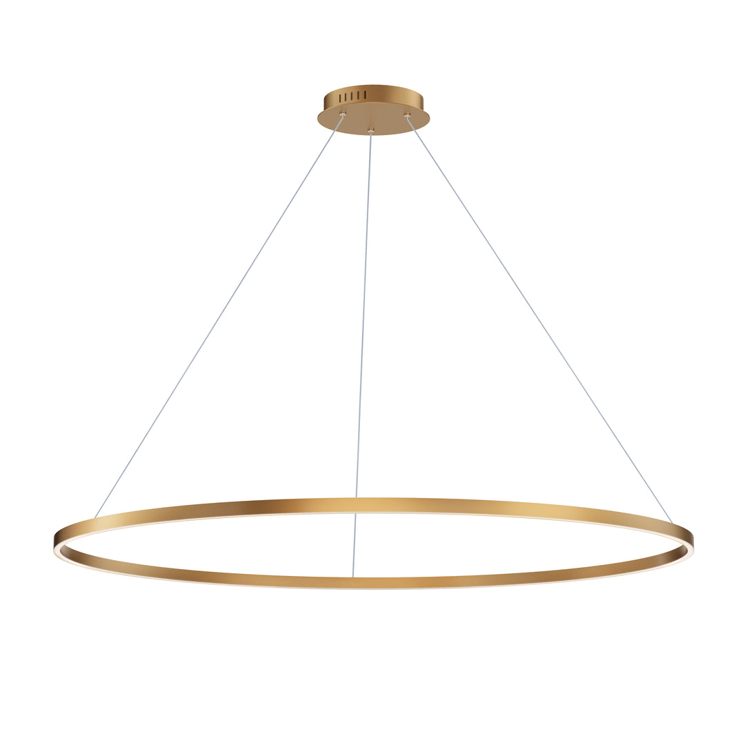 Groove - LED Pendant 5CCT Select in Gold by ET2 Lighting
