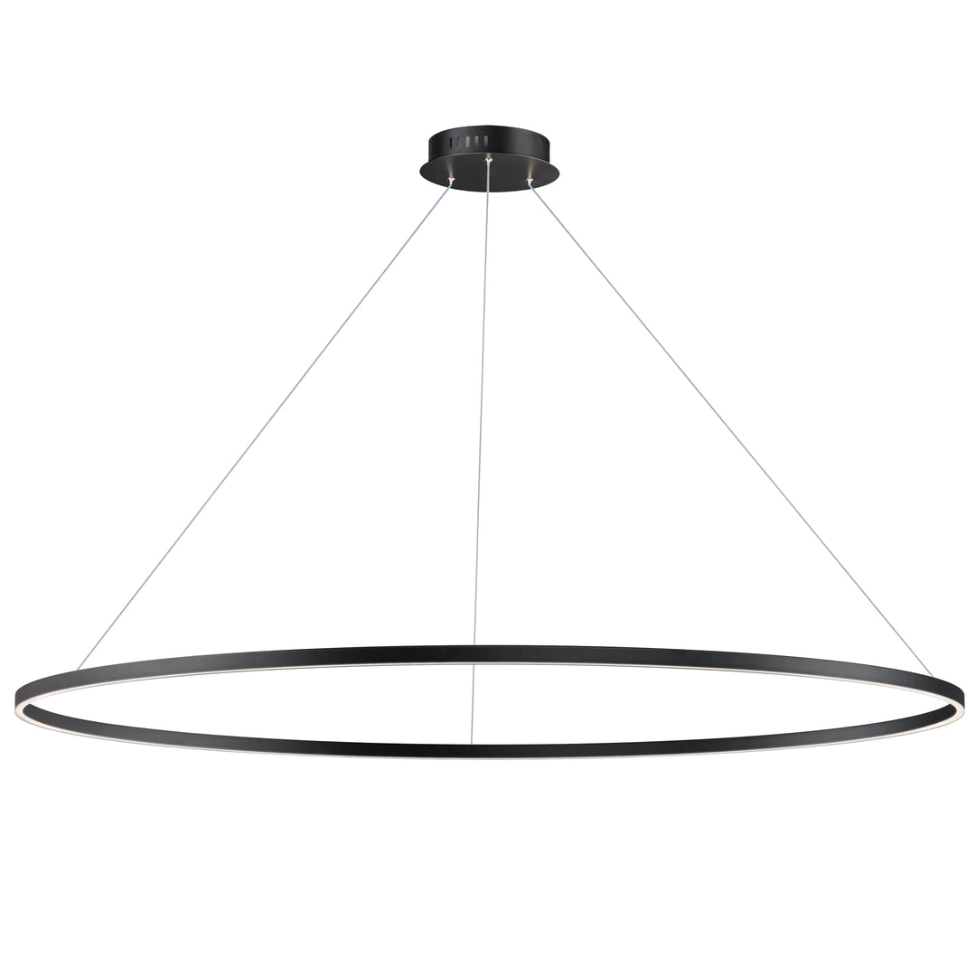 Groove - LED Pendant 5CCT Select in Black by ET2 Lighting