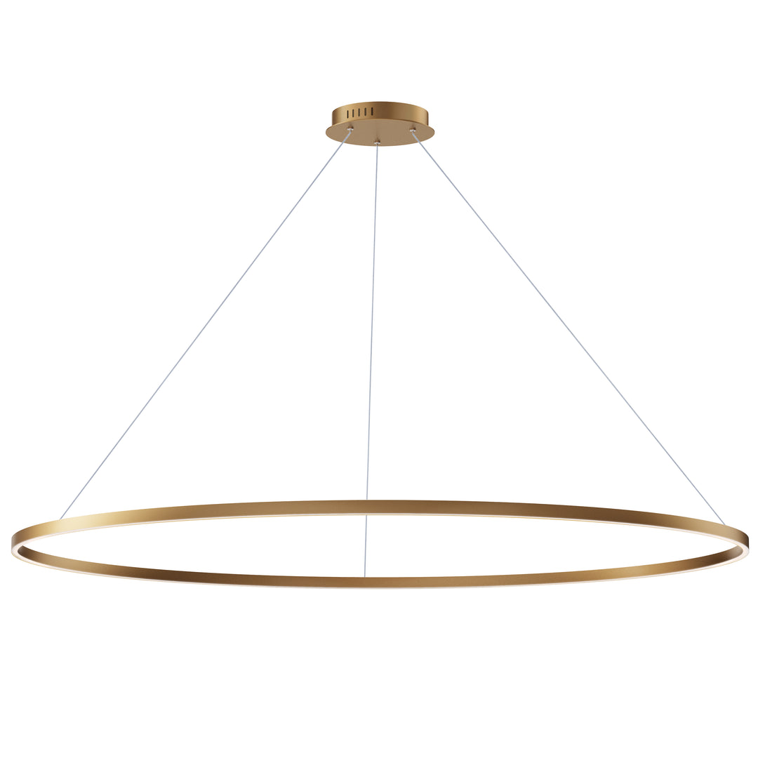 Groove - LED Pendant 5CCT Select in Gold by ET2 Lighting