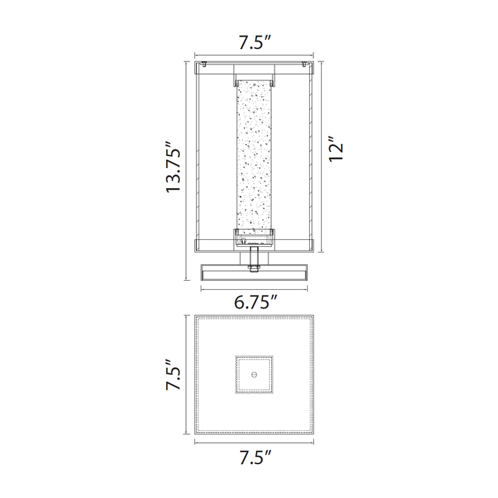 Claro Outdoor Square Glass Bollard by Zeev - view 6
