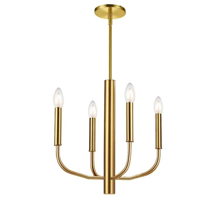 Eleanor 4 Light Incandescent Chandelier in Aged Brass by Dainolite