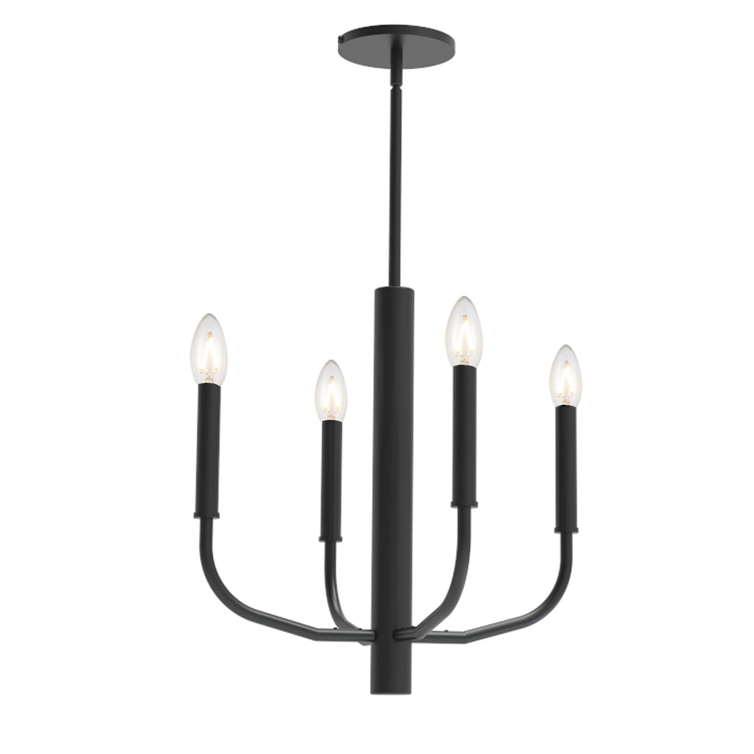 Eleanor 4 Light Incandescent Chandelier in Black by Dainolite