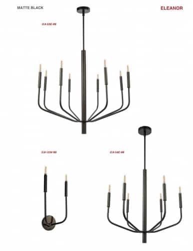 Eleanor 6 Light Chandelier by Dainolite - view 5