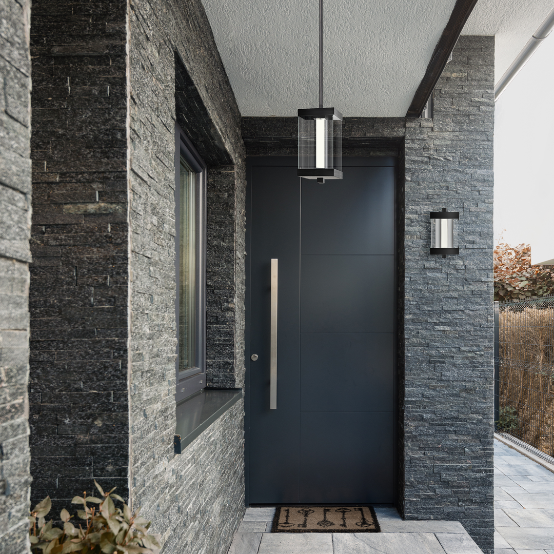 Claro Outdoor Square Glass Pendant by Zeev - view 3